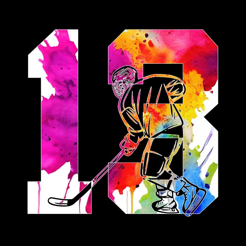 NUMMER 13 EISHOCKEY 13. GEBURTSTAG
