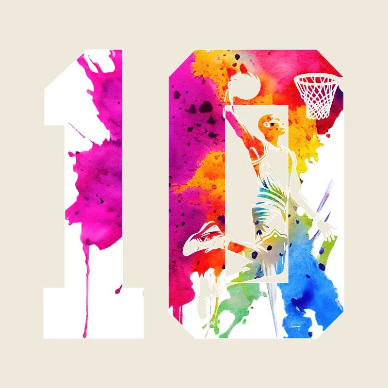 10E ANNIVERSAIRE BASKET-BALL NUMÉRO 10