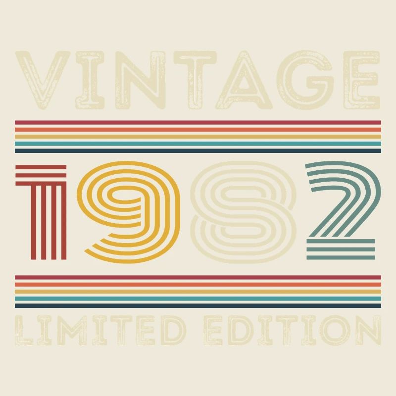 1982 Anniversaire 1982 Retro 1982 Cadeau 1982