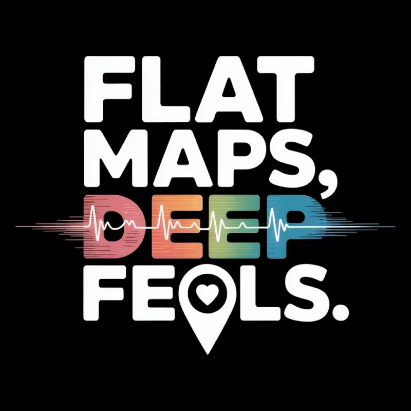 Flache Karten Deep Feels Geografie Kartografie