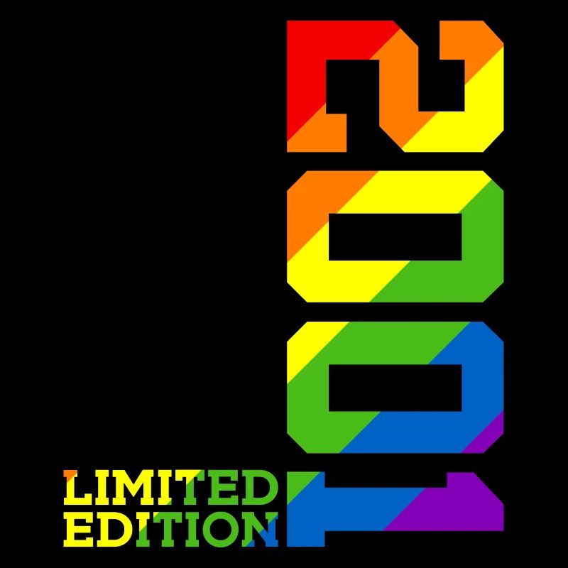 LGBTQ 2001 REGENBOGEN QUEER 24. GEBURTSTAG PRIDE