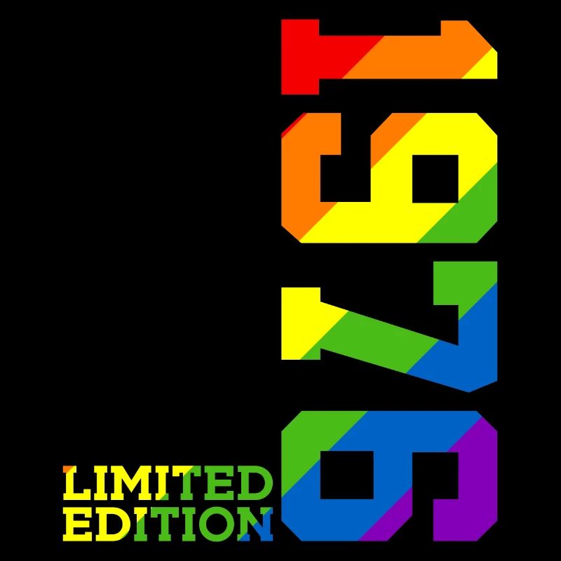 LGBTQ 1976 REGENBOGEN QUEER 49. GEBURTSTAG PRIDE