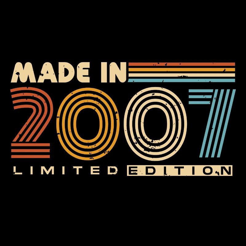 2007 Born Vintage Retro Birthday Gift