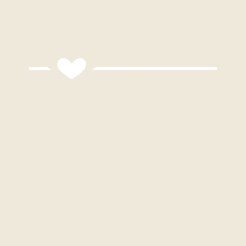 Line heart symbol stroke ornament white