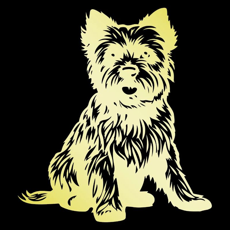 Yorkshire Terrier Hund Silhouette
