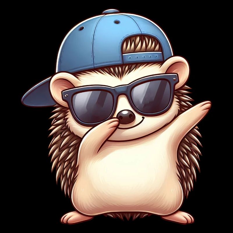 Igel Cartoon Cool Dab Dabbing Basecap