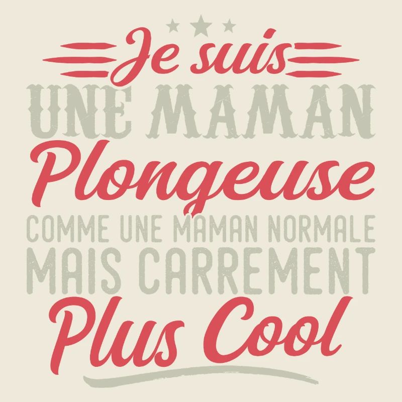 Ich bin eine tauchende Mutter, ausgesprochen cool