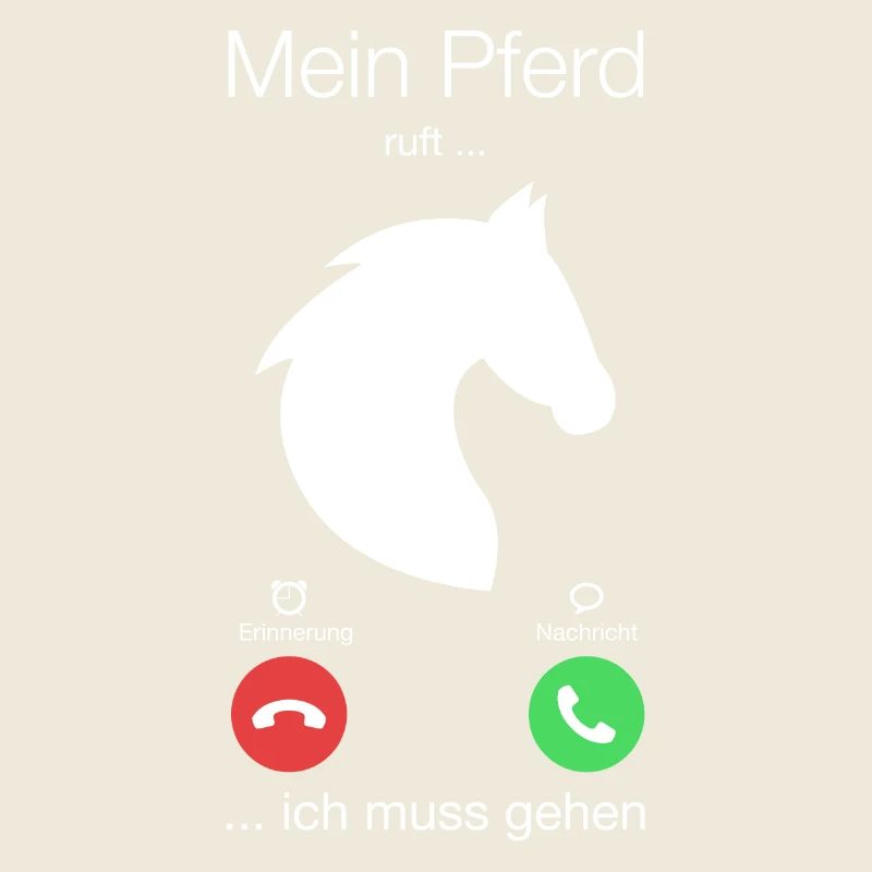 Geschenk Anruf Pferd ruft
