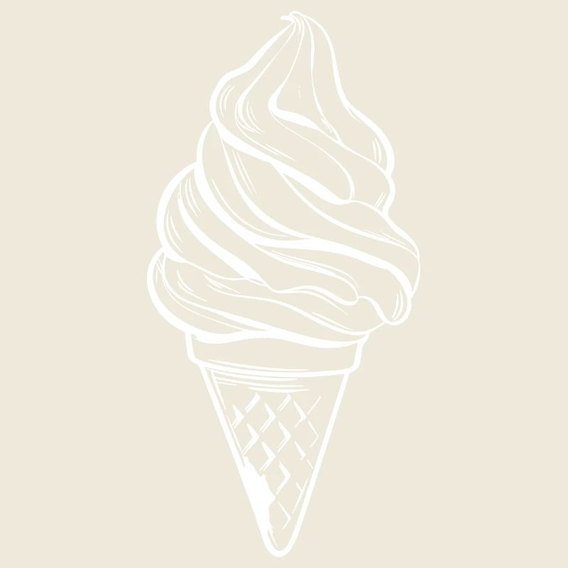 Dessin de cornet de crème glacée