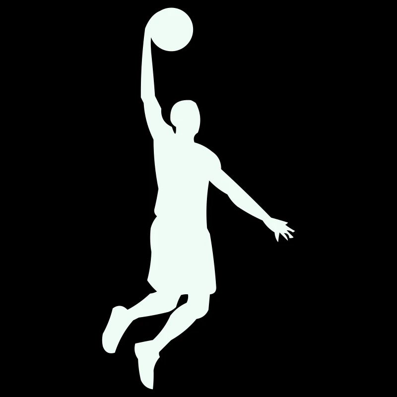 Dunning Basketball Silhouette