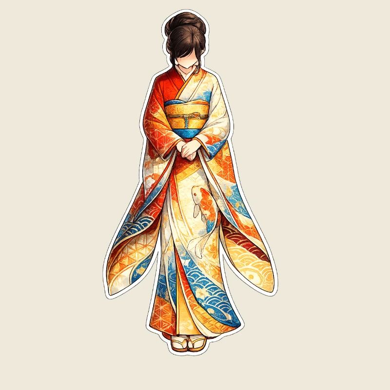 Kimono . 3 . AI generated