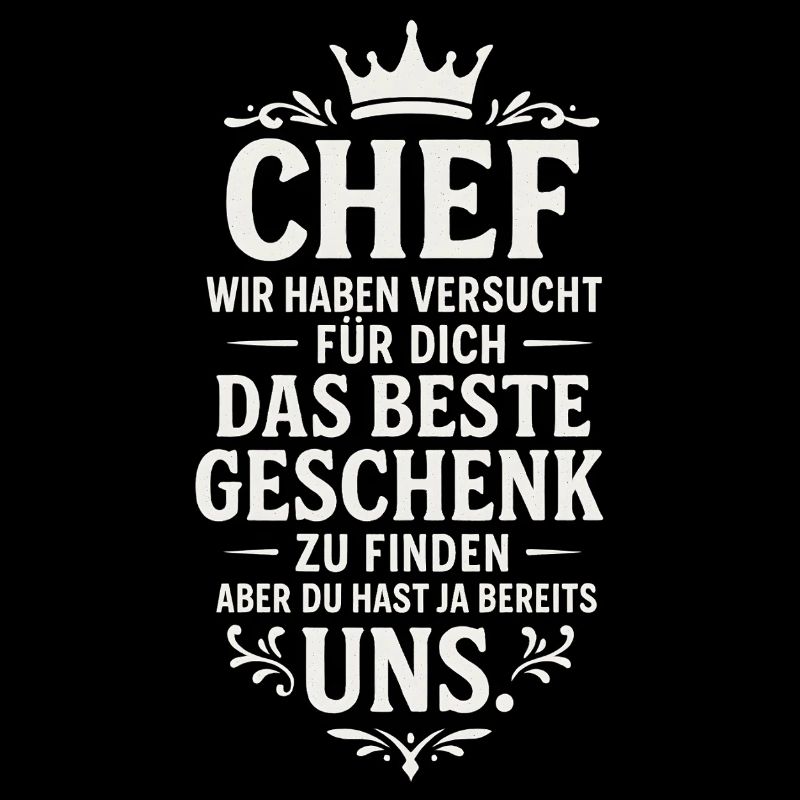 Chef beste Geschenk Mitarbeiter Büro