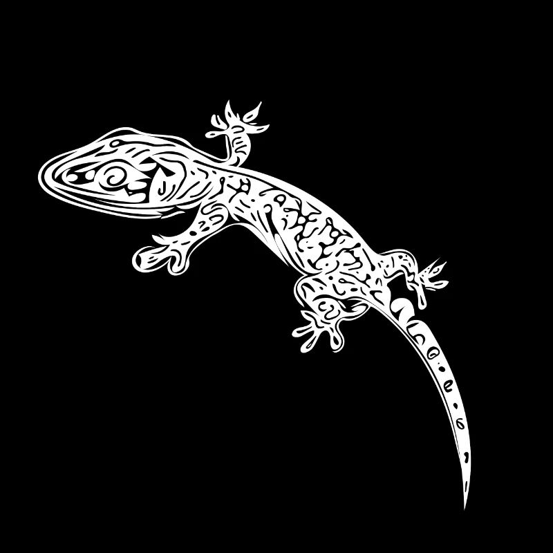 Petit gecko sur le mur