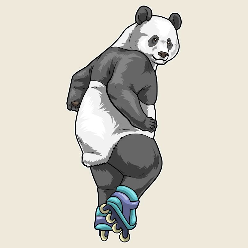 Panda Inline skating roller skates