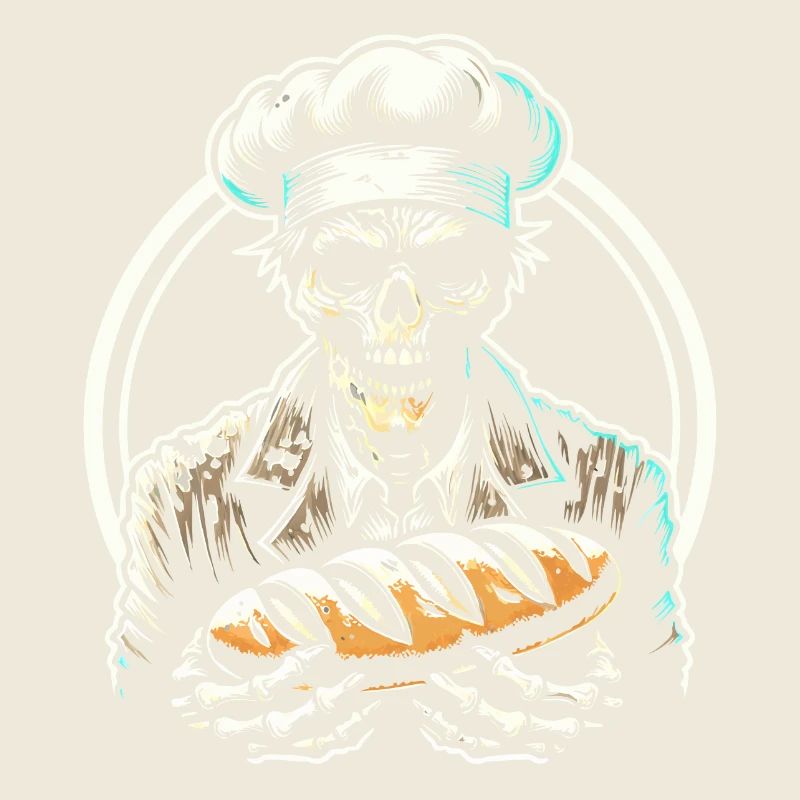 Baking Dead Zombie Bäcker gruseliger Bäcker