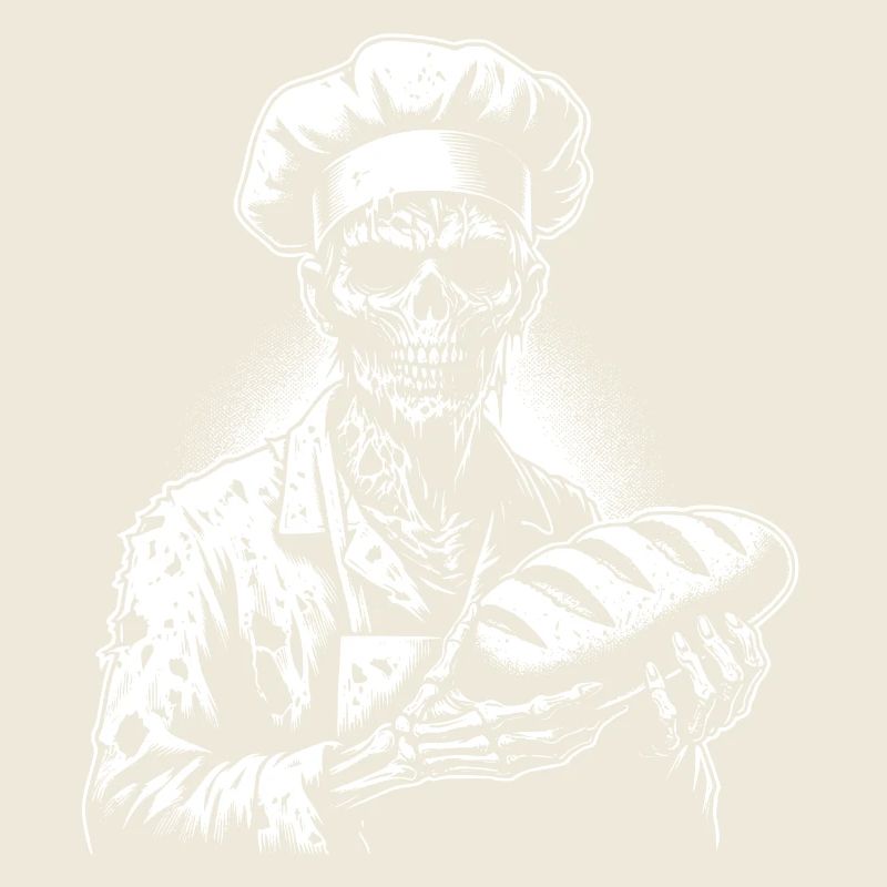 Zombie Bäcker gruseliger Bäcker