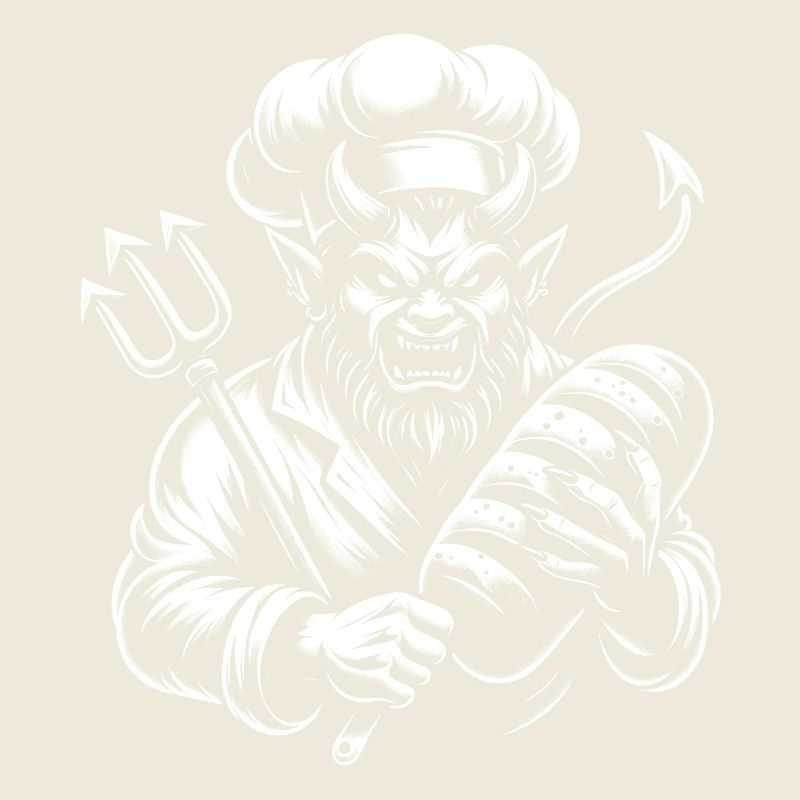 Devil with baker's hat - devilishly good baker
