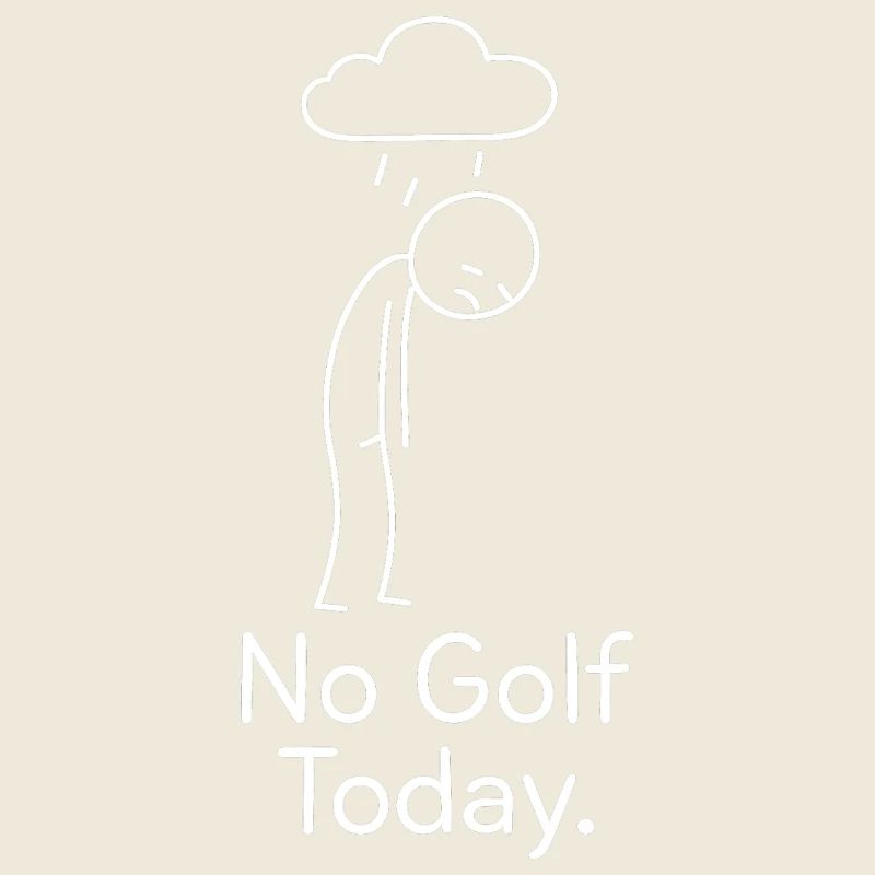 No Golf Today Golfspieler Geschenkidee Golfer
