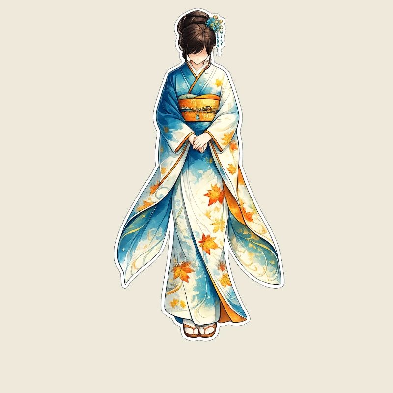 Kimono . 1 . AI generated