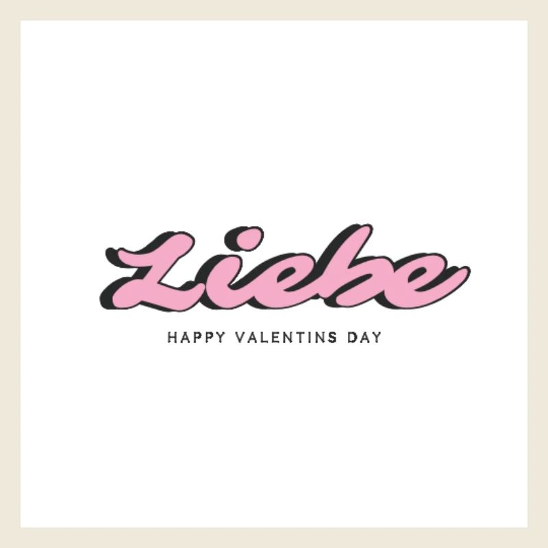 „Liebe“ Valentinstag Geschenk