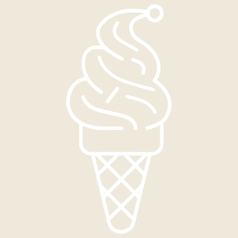 Cornet de crème glacée Dessin
