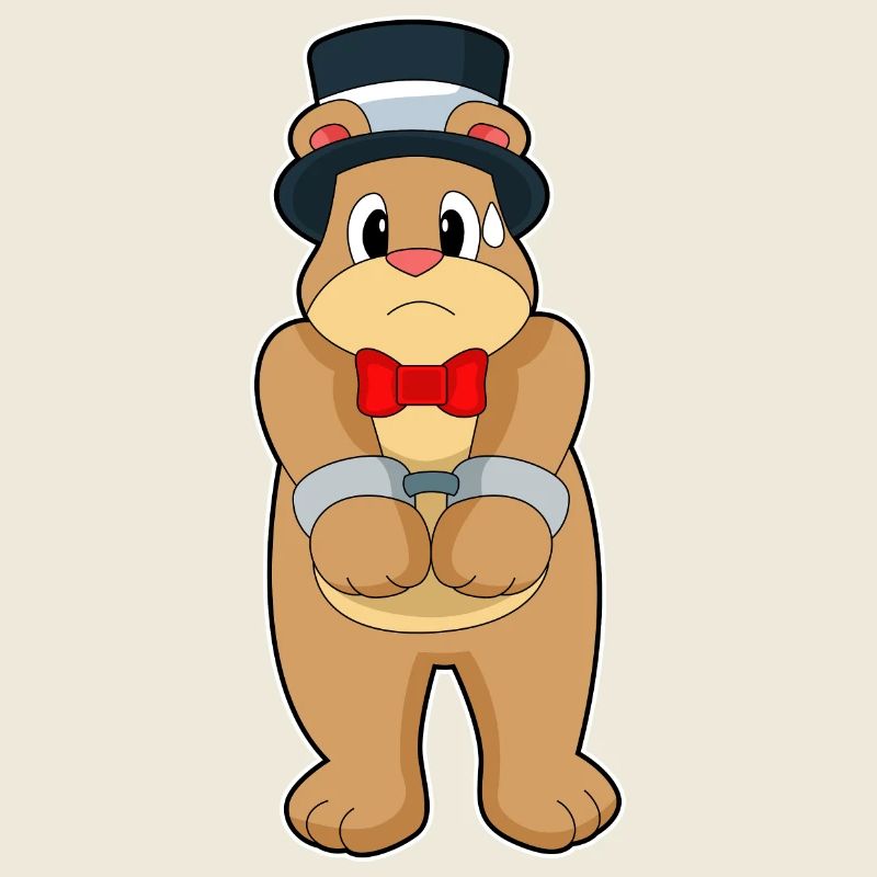 Bear Groom Menottes Mariage