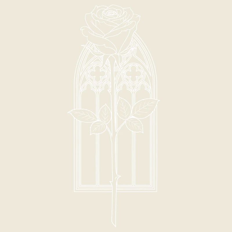 Rose in Gothic Window