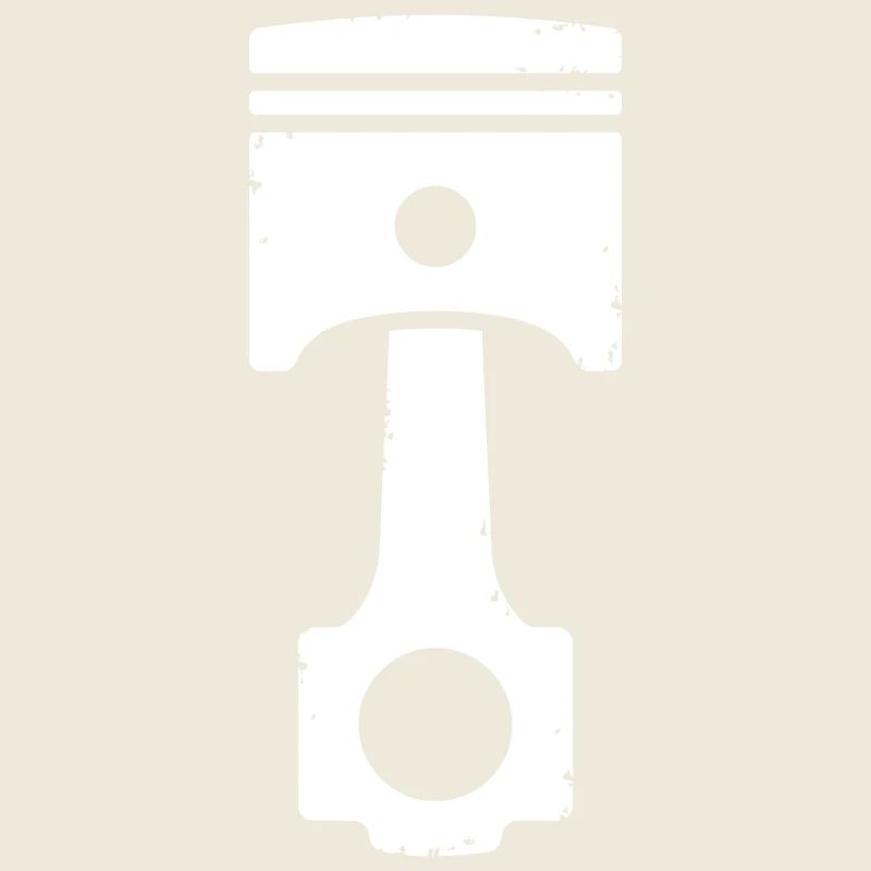Piston Engine Vintage Icon Design