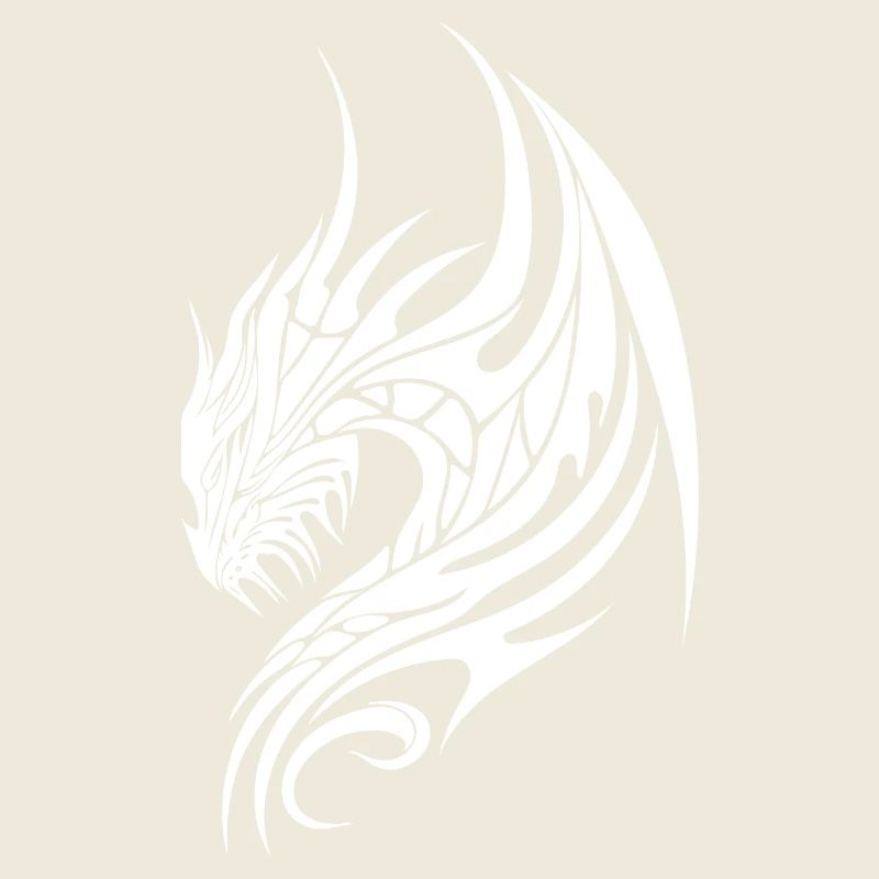 Tattoo dragon with wings