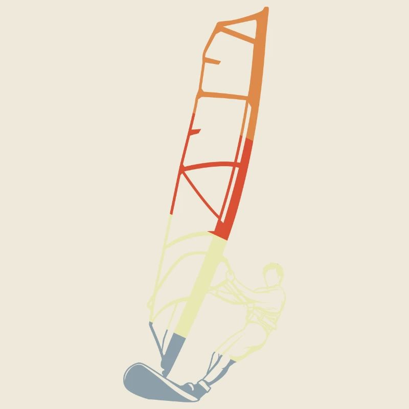 Lustiger Windsurfer Junge