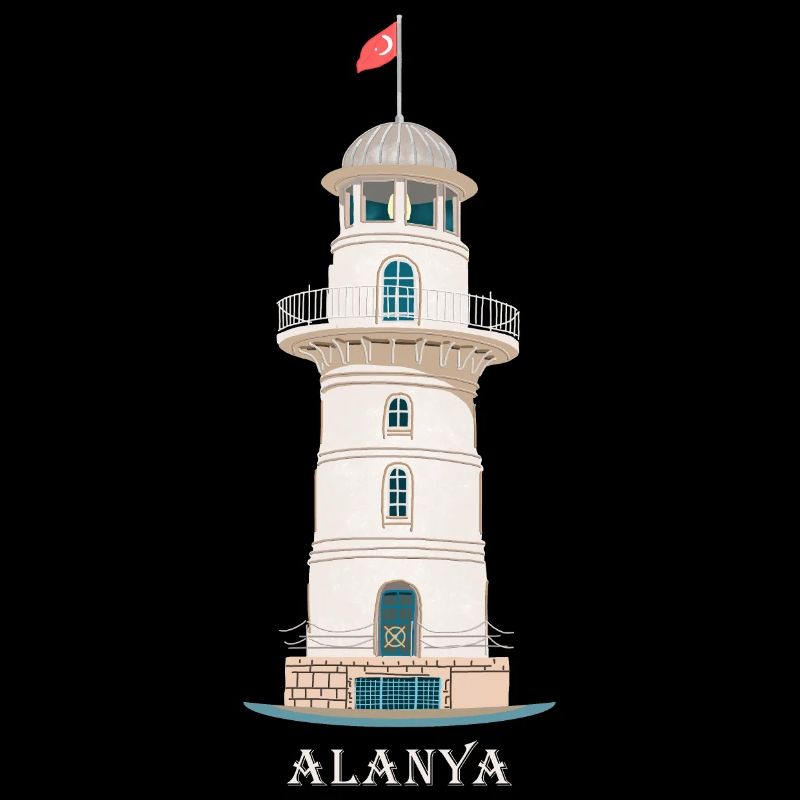 Alanya, Dessin De Phare, Turquie