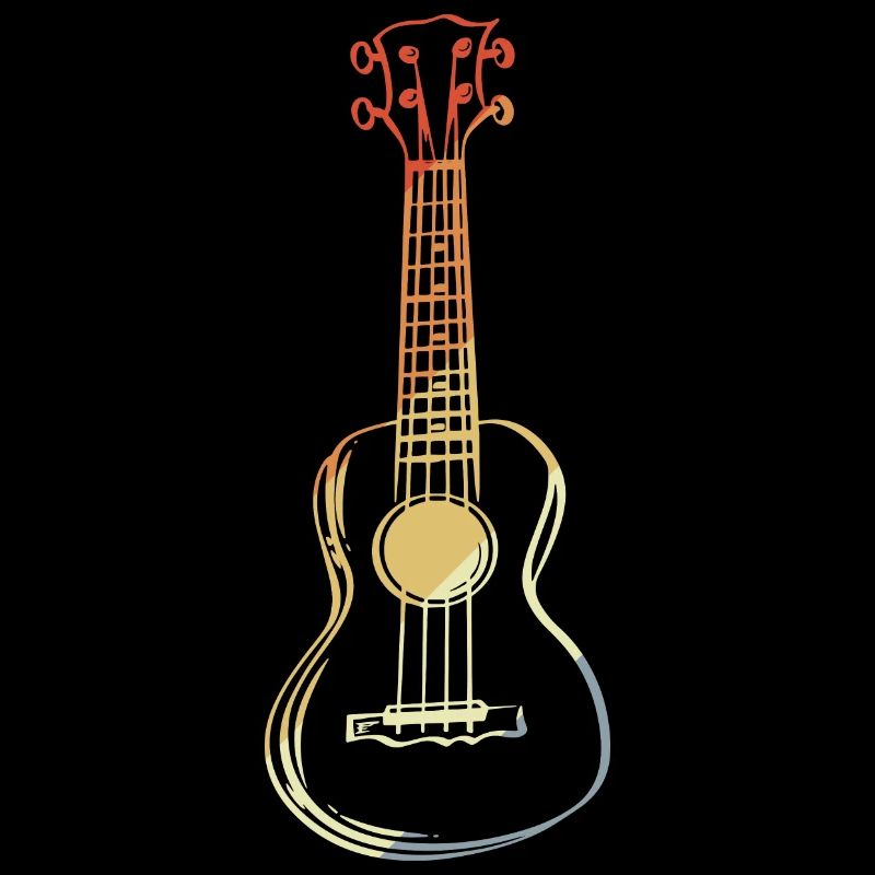 Ukulele Skizze Retro Style