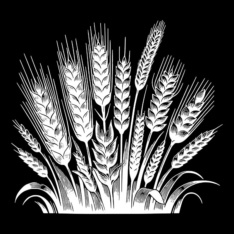 Céréales : blé et seigle, épis de maïs