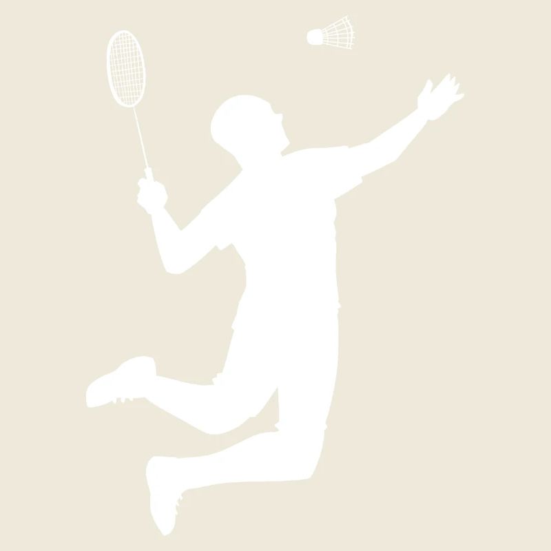 Minimalistisches Badminton Silhouette Design