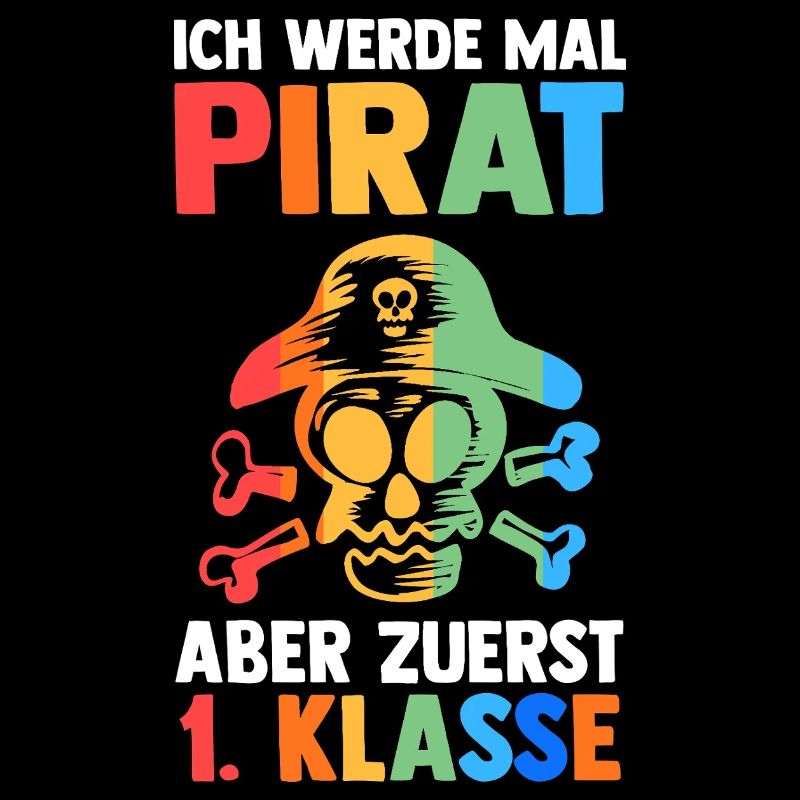 Pirat Erste Klasse Einschulung Schulkind