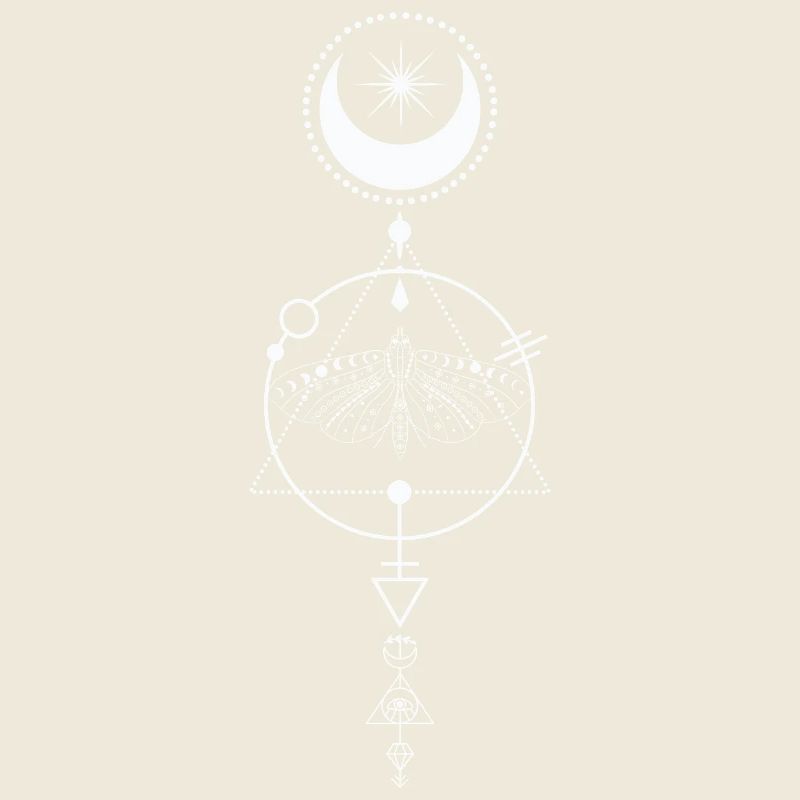 Celestial Moth Alchemy Glyph