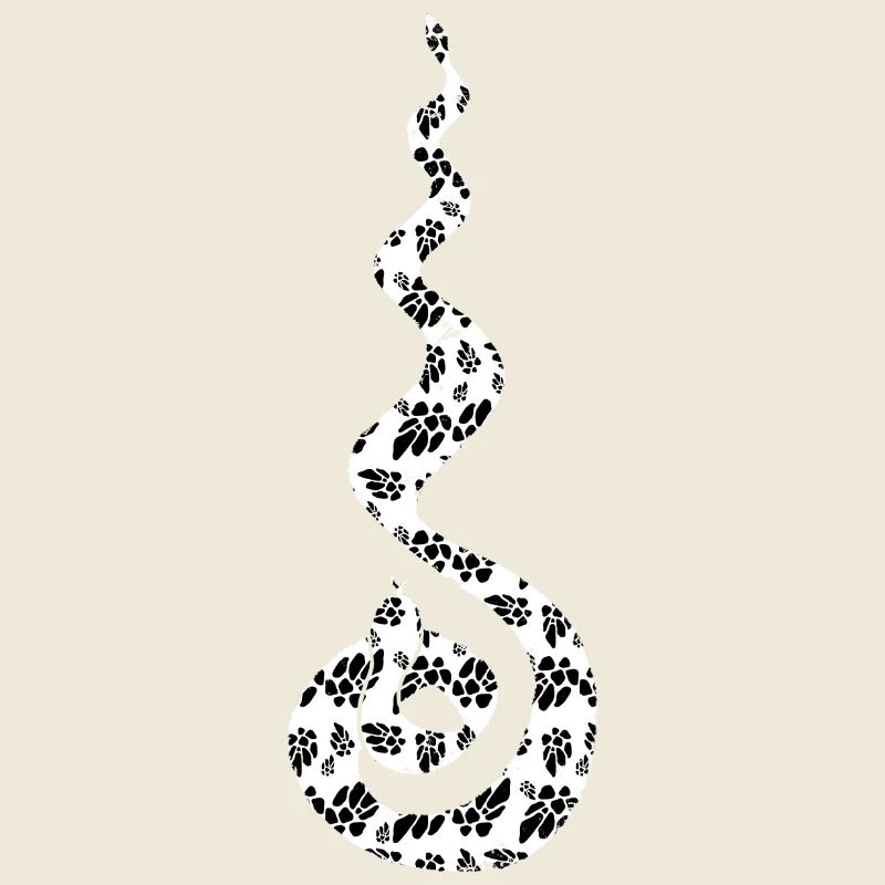 Flammend gemusterte Schlange