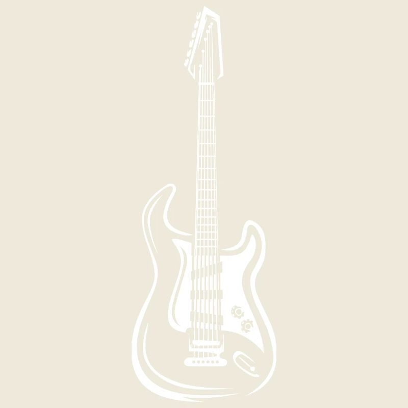 Illustration einer E-Gitarre - Musiker und Bands
