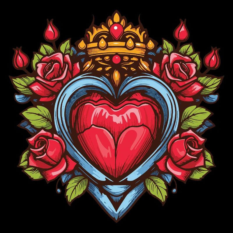 Heart Symbol Roses