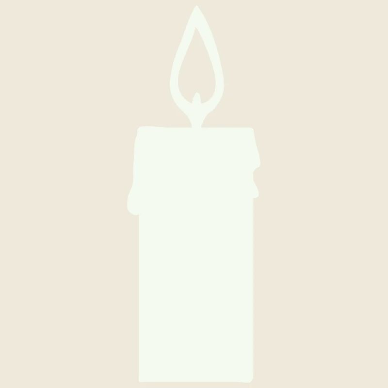 Lichtsilhouette Kerze in Laterne