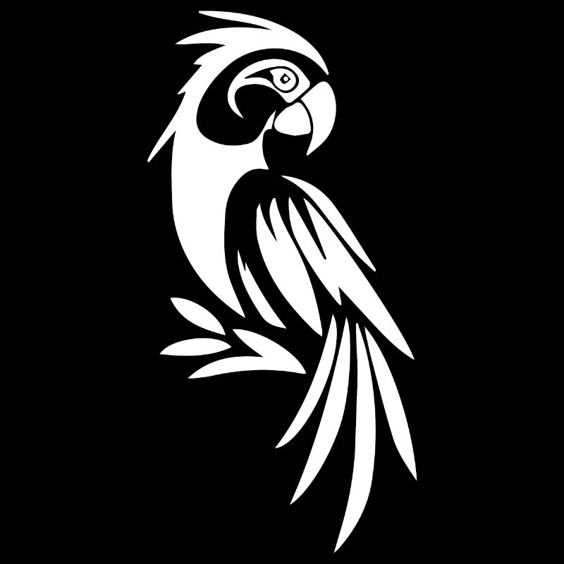 Mignon Tatouage Perroquet Dessin Portrait Oiseau