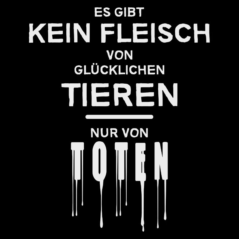KEIN FLEISCH VON GLÜCKLICHEN TIEREN
