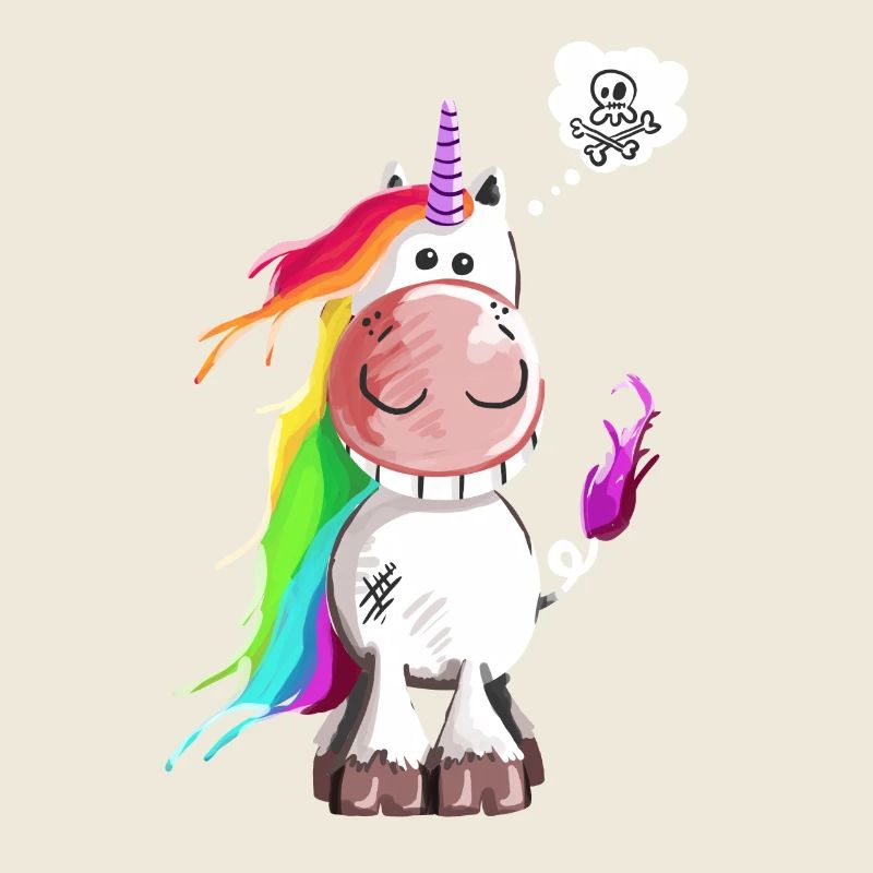 Einhorn grinst sich ein ab