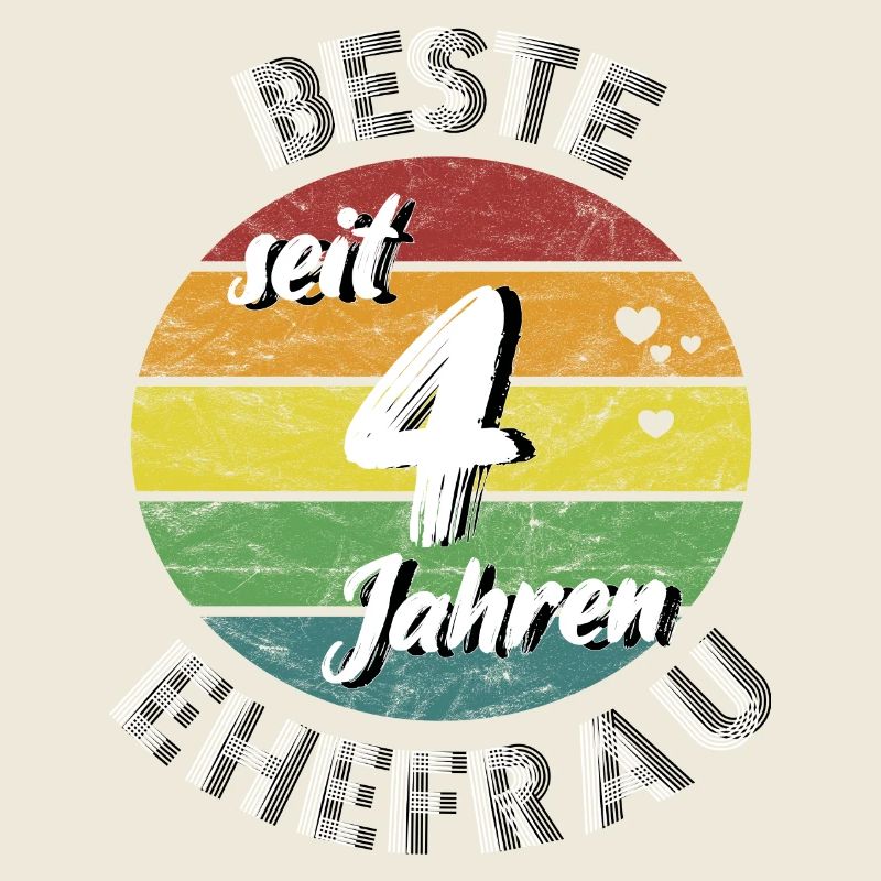beste Ehefrau seit 4 Jahren 4. Hochzeitstag retro