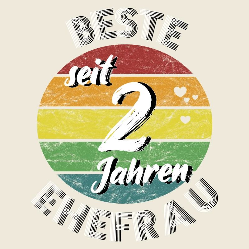 beste Ehefrau seit 2 Jahren 2. Hochzeitstag retro