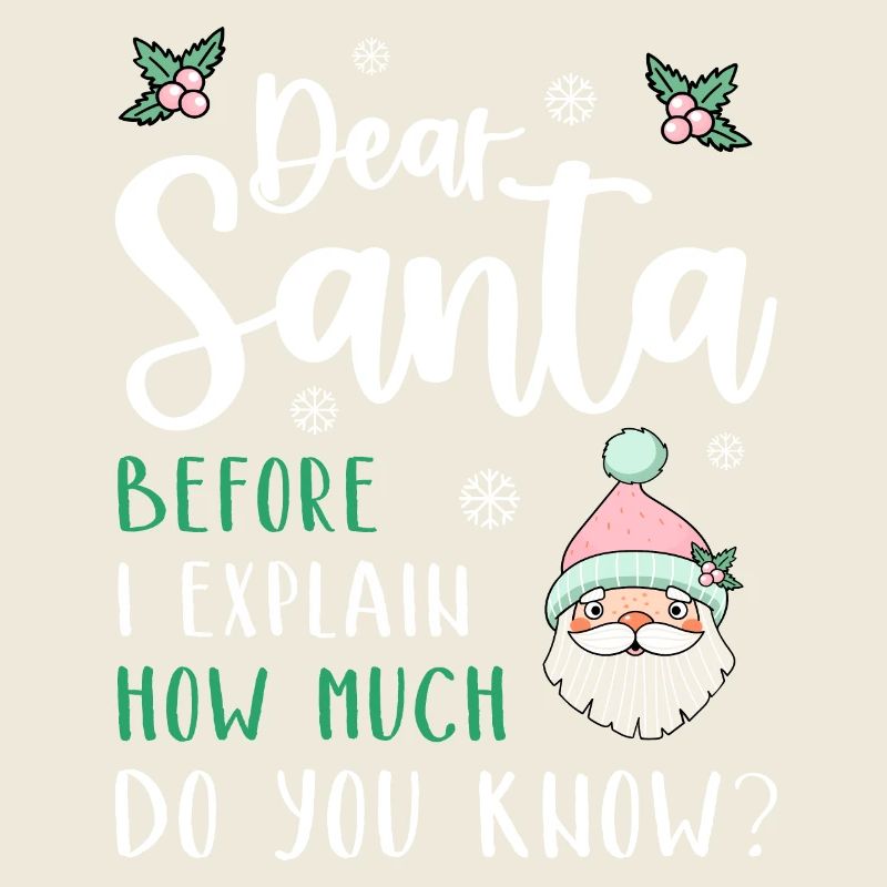 Dear Santa Before I explain What Do You Know?