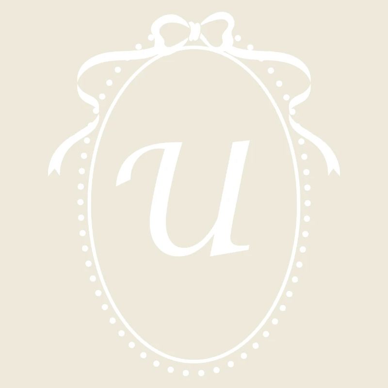 Lettre u ruban vintage - idée cadeau