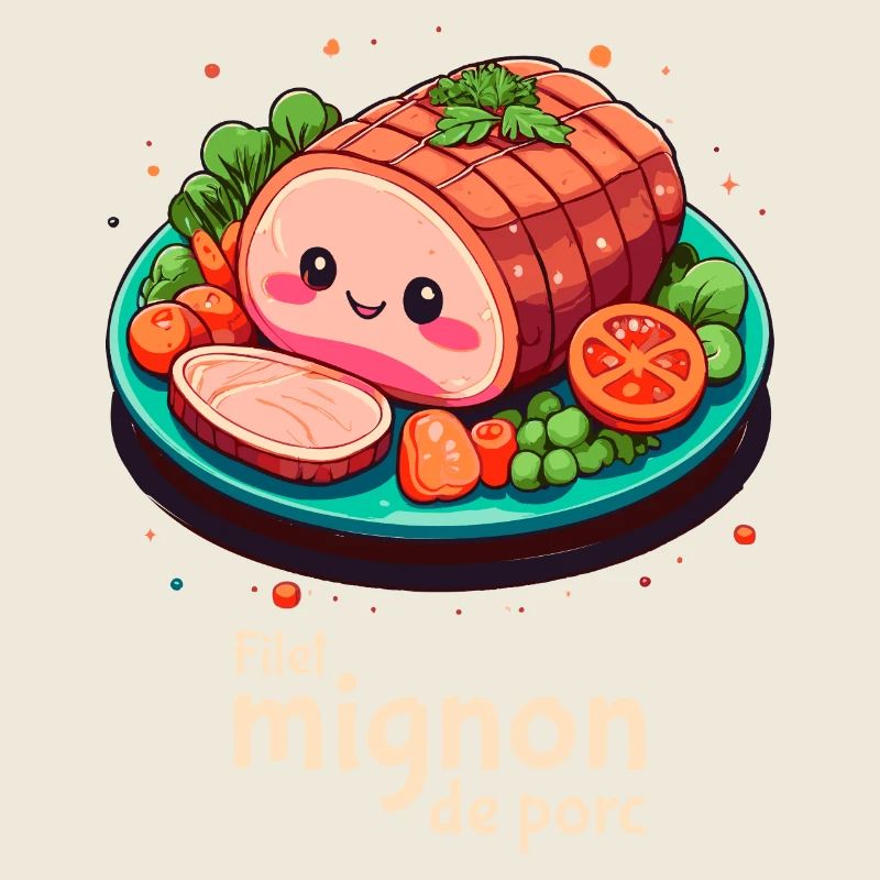 Filet mignon de porc - Texte clair