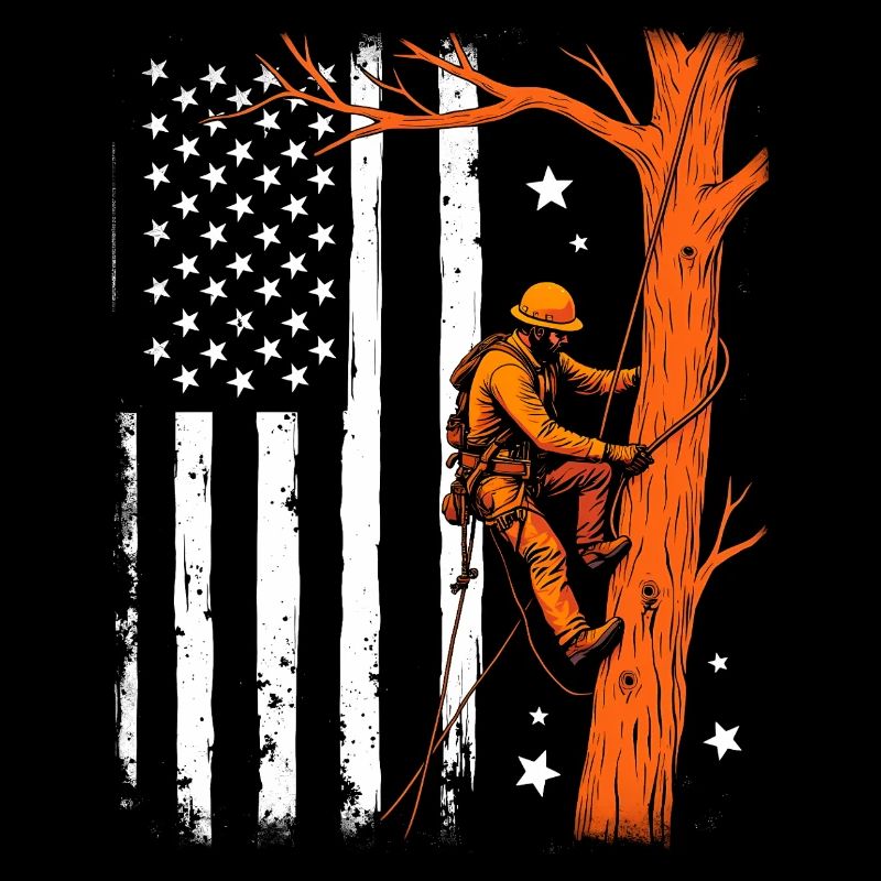 Arborist Flag Forest Lumberjack Gift