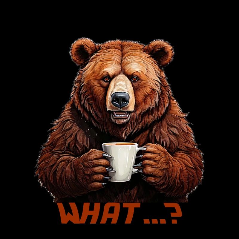 Bear with Coffee – What ...? | Fun design